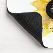 超音波写真ひまわり可愛いプレゼント マウスパッド (コーナー)