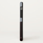 超音波写真ほこりっぽいブルーモノグラム Case-Mate iPhoneケース (裏面/左)