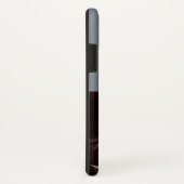 超音波写真ほこりっぽいブルーモノグラム Case-Mate iPhoneケース (裏面/右)