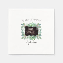 超音波写真グリーンリーニュートラルベビーシャワー