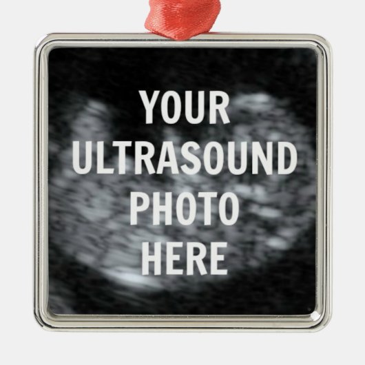 超音波写真テンプレート メタルオーナメント (正面)