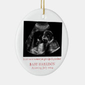 超音波写真妊娠の発表 セラミックオーナメント (右)