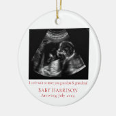 超音波写真妊娠の発表 セラミックオーナメント (左)