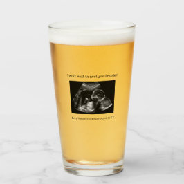 超音波写真妊娠告知おばあちゃん タンブラーグラス