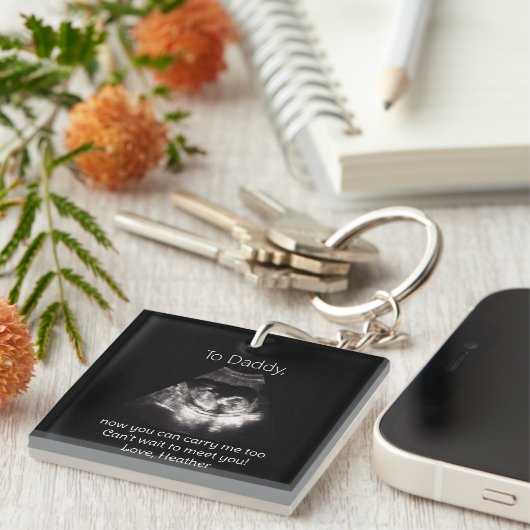 超音波妊娠のお知らせ キーホルダー (正面右)