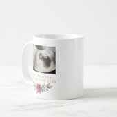 超音波妊娠リビールアナウンスメントフローラ コーヒーマグカップ (正面左)