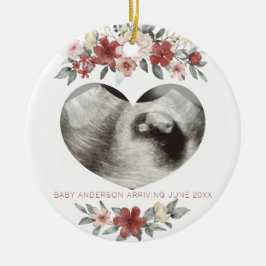 超音波妊娠告知キープサケハート セラミックオーナメント