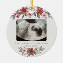 超音波妊娠告知キープサケフローラ セラミックオーナメント