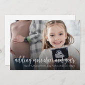 超音波妊娠告知ホリデーカード サンキューカード (正面/裏面)