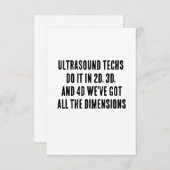 超音波技術は2D、3D、4Dで実現 サンキューカード (正面/裏面)