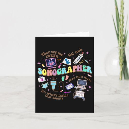超音波技術ソノグラフナショナルナースデー カード (正面)