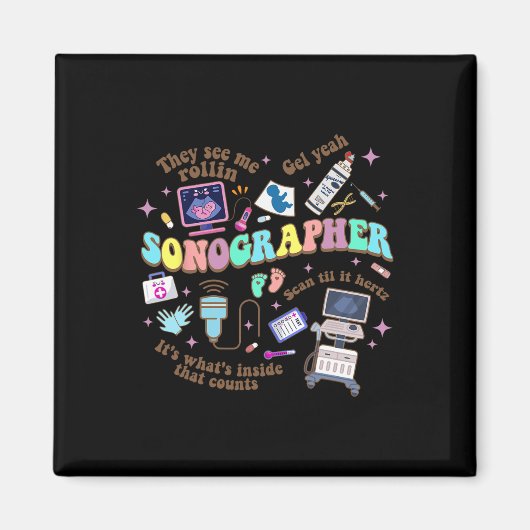 超音波技術ソノグラフナショナルナースデー マグネット (正面)