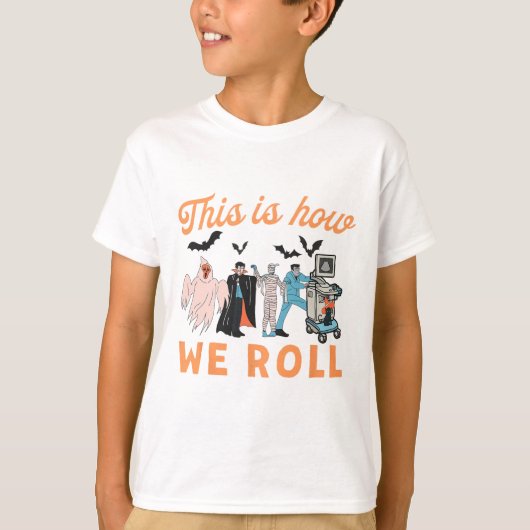 超音波技術幽霊脈管技術ソノグラファーH Tシャツ (正面)