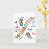 超音波技術者 ソノグラファー 学校看護師 学生 カード (黄色い花)