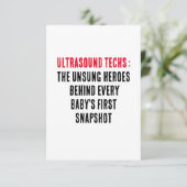 超音波技術：すべての背後にある歌われていないヒーロー サンキューカード (スタンド正面)