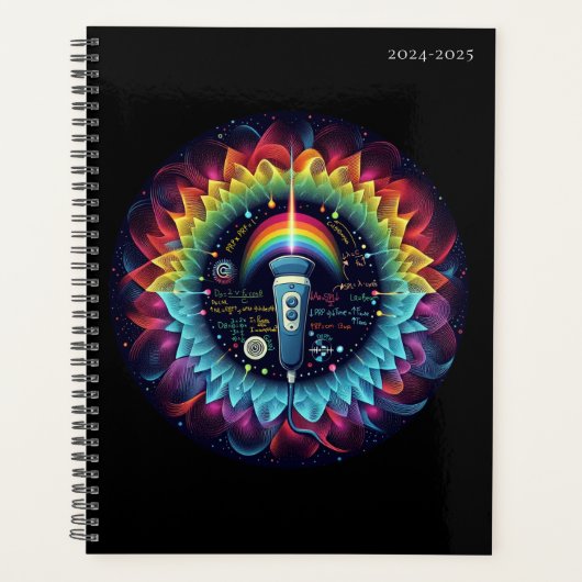 超音波撮カラフル影 プランナー手帳 (正面)