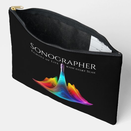超音波撮影カラフル波 アクセサリーポーチ (見開き)