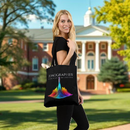 超音波撮影カラフル波 トートバッグ