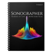 超音波撮影カラフル波 ノートブック (正面)