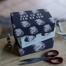 超音波撮影パパファースト・ファーザー・デイ ラッピングペーパーシート