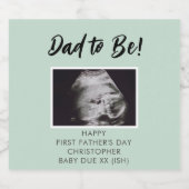 超音波撮影パパ第1父の日 ビールラベル (シングルラベル)