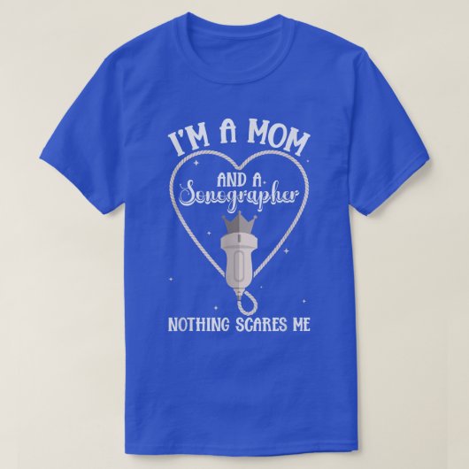 超音波撮影器ママ心音撮影 Tシャツ (デザイン正面)