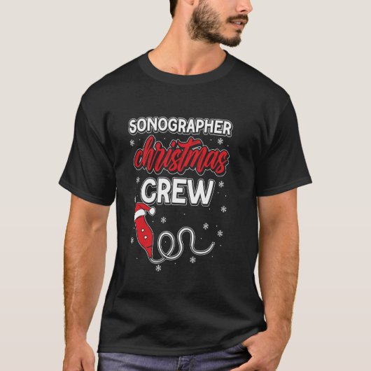 超音波検査技師のためのクリスマス Tシャツ (正面)