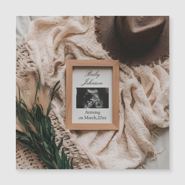 超音波素朴な妊娠発表 (正面)