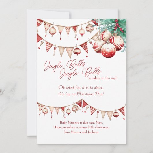 超音波走査写真スカンジィ妊娠リビール シーズンカード (正面)