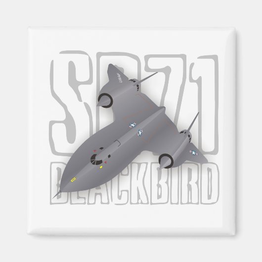 超音速スパイ飛行機: SR-71 Blackbird マグネット (正面)