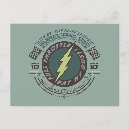 超音速パパ – セントラルシティモータースポーツ インビテーションポストカード (正面)