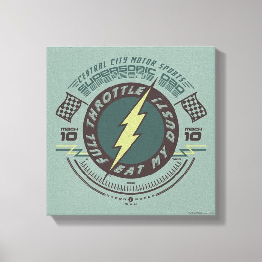 超音速パパ – セントラルシティモータースポーツ キャンバスプリント (正面)
