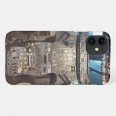 超音速航空機コックピット写真 iPhoneケース (裏面横)