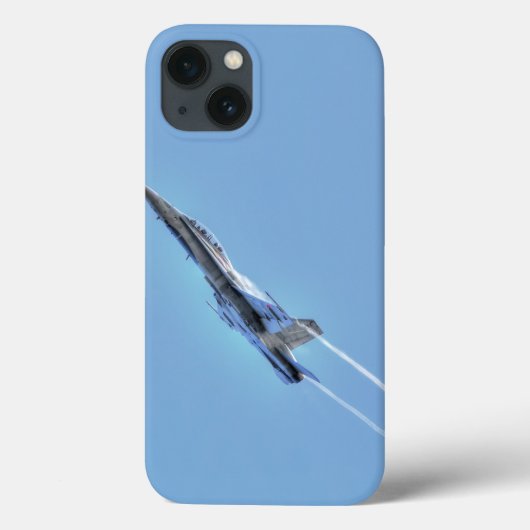 超音速F-18ジェット戦闘機パイロット用デザイン Case-Mate iPhoneケース (裏面)