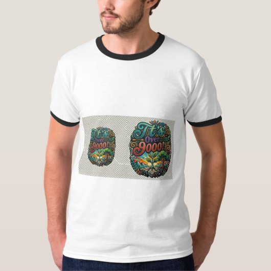 超高エネルギーTシャツデザイン「It's Over 9000!」 Tシャツ (正面)