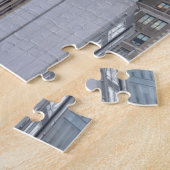 超高層ビルとクリスマススターニューヨークシティ ジグソーパズル (側面)