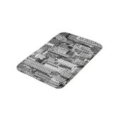 超高層ビルシティアイソメシームレステクスチャ バスマット (アングル)