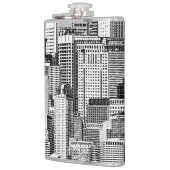 超高層ビルシティアイソメシームレステクスチャ フラスク (左)