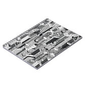 超高層ビルシティイラストレーション、アイソメトリックシームレスp ノートブック (左側)