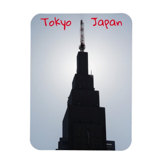 超高層ビルシルエット新宿,東京 マグネット (縦)