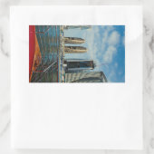 超高層ビルズインドバイマリーナ 長方形シール (バッグ)