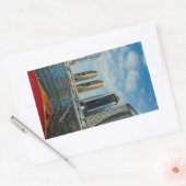 超高層ビルズインドバイマリーナ 長方形シール (封筒)