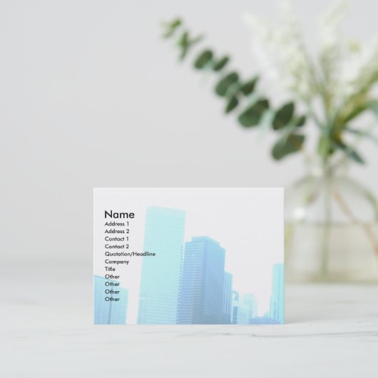 超高層ビル名刺 名刺 (スタンド正面)