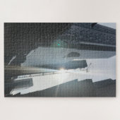 超高層ビル建築クレーンニューヨークシティNYC ジグソーパズル (横)