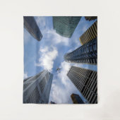 超高層ビル街並 タペストリー (正面)