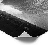 超高層ビル1920年の夜。ヴィンテージ写真 ポスター (角)