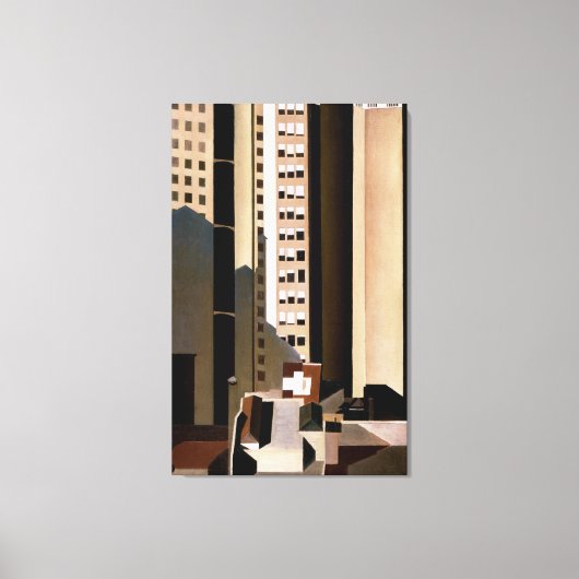 超高層ビル、チャールズ・シーラー キャンバスプリント (正面)