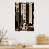 超高層ビル、チャールズ・シーラー ポスター (キッチン)