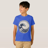 超高詳細Montabeach海波形ロゴ Tシャツ (正面フル)