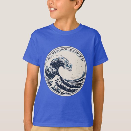 超高詳細Montabeach海波形ロゴ Tシャツ (正面)